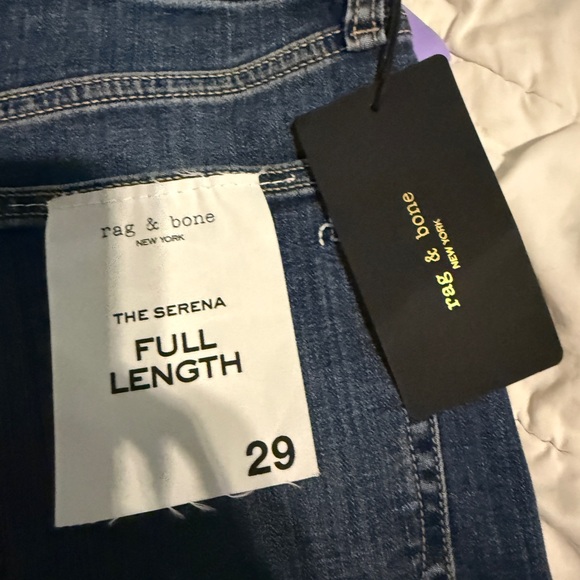 NWT rag & bone Serena High-Rise Wide-Leg Jeans - Size 29 - Picture 6 of 10